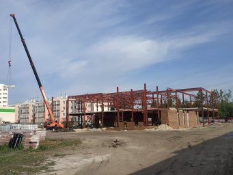 В микрорайоне "Искра" строится новый ФОК